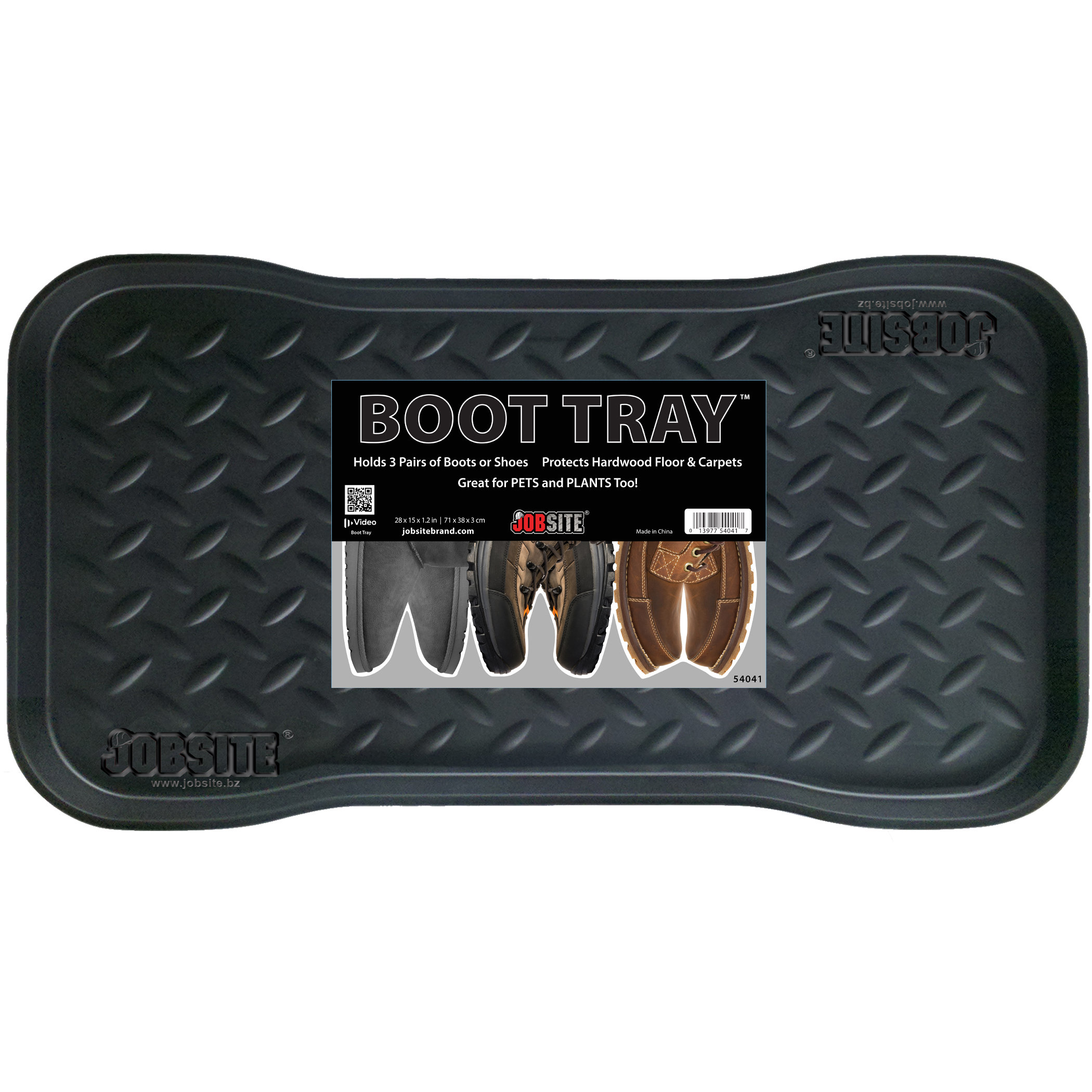 JOB SITE 28" x 15" NonSlip Indoor Outdoor Boot Tray & Reviews Wayfair